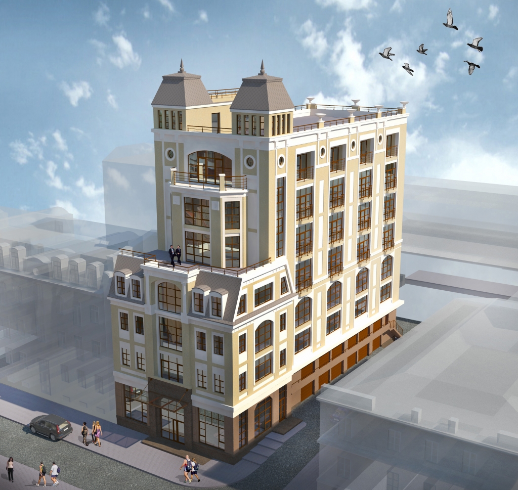 Reconstruction of non-residential building into an office complex